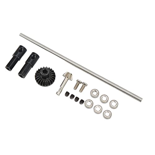 Srliya Upgrade-Zubehör für die Hinterachse aus Metall, Aluminiumlegierung mit Eloxierter Oberfläche für WPL D12 RC-Car, mit Befestigungsschrauben, Zwei Achsen und Mehr, Unterstützt den (Schwarz) von Srliya