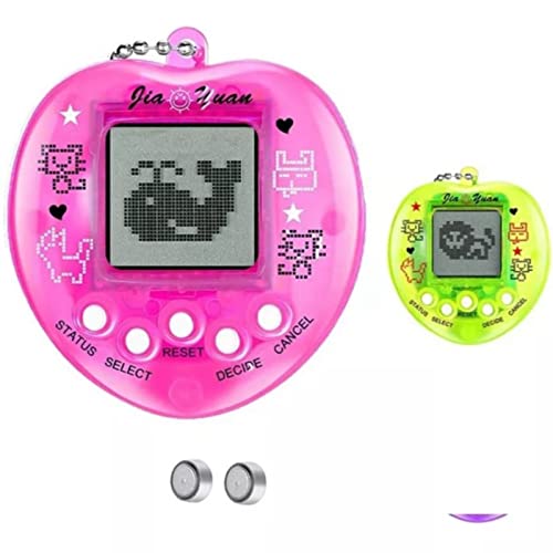 Srliya Virtuelles Haustierspiel in Mini-Herzform, Mehrere Haustiermodi, Digitales Elektronisches Haustierspielzeug, für, Kunststoffmaterial, 2 Teile, Zufällige Farbe, Eltern-Kind-Zeit von Srliya