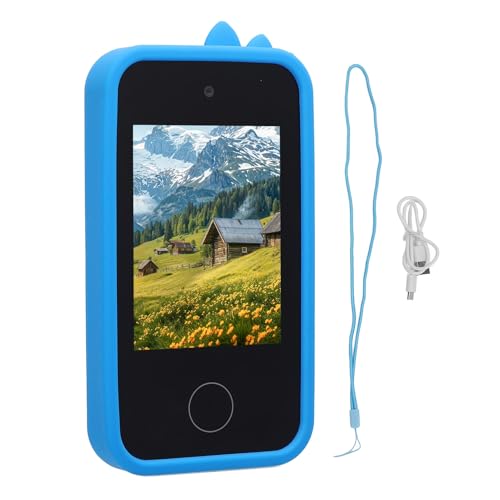 Toy Double Camera Phone mit Silikon -Schutzhülle Taschenlampe Timer 2,8 Zoll IPS Touchscreen Toy Music Games Kamera -Telefon für den Täglichen Gebrauch von Srliya