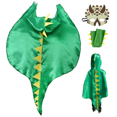 1 Set Dinosaurierkostüm für Kinder, Dragon-Wings Cape, Mask & Handschuhe Dragon Kostüm, Kleinkind Kleidung für Jungen Mädchen Themen-Geburtstagsfeier Geschenke Spielzeug Geschenke Spielzeug für Junge 1 Set Dinosaurierkostüm für Kinder, Dragon-Wings Cape, Mask & Handschuhe Dragon Kostüm, Kleinkind Kleidung für Jungen Mädchen Themen-Geburtstagsfeier Geschenke Spielzeug Geschenke Spielzeug für Junge von Ssguopte