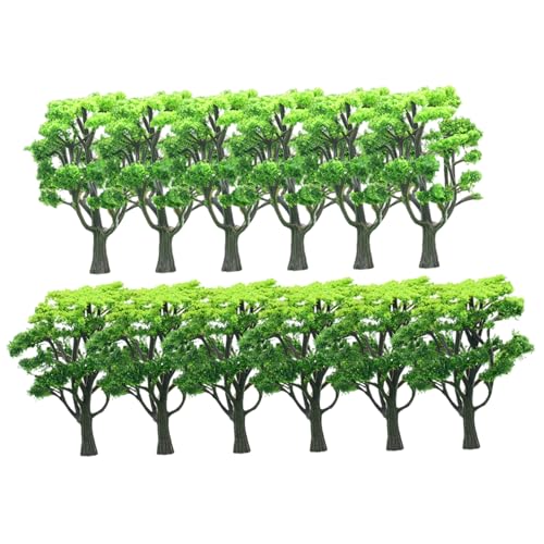 12pcs Modellbäume, realistische Simulation gefälschte Miniaturbäume Arquitektura Accesorios für DIY Crafts Building Model Szenenlandschaft, 3 & 4 von Ssguopte