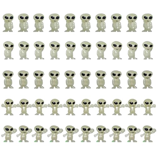 50pcs Mini Alien -Figuren, winziges Leuchten im dunklen Alien -Figur für Kinder kleine Halloween -Spielzeuge für Party -Gefälligkeiten 50pcs Mini Alien -Figuren, winziges Leuchten im dunklen Alien -Figur für Kinder kleine Halloween -Spielzeuge für Party -Gefälligkeiten von Ssguopte