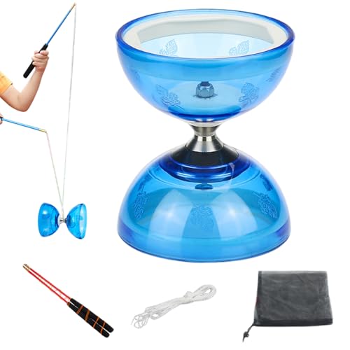 Chinesisches JoJo mit 5 Kugellagern, Diabolo mit Stäben, Schnur, Anleitung und Netztasche, JoJo für Kinder und Erwachsene, Fitnesstricks. Chinesisches JoJo mit 5 Kugellagern, Diabolo mit Stäben, Schnur, Anleitung und Netztasche, JoJo für Kinder und Erwachsene, Fitnesstricks. von Ssguopte