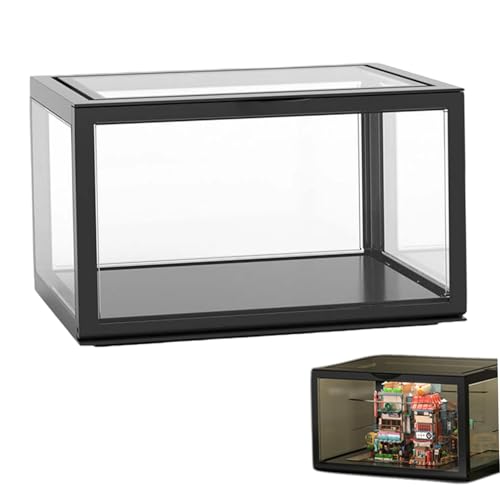 Clear Display Case, 10 x 9 x 6 Zoll staubfester Kunststoff -Clear -Box mit magnetischem Anziehungsdeckel, stapelbare Nicht -Schlupf -Vitrine für Sammlerstücke von Ssguopte