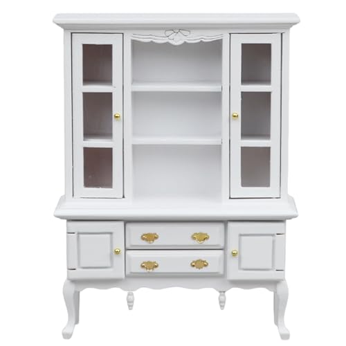 Dollhouse -Bücherregal, 1 12 Skala Holzminiatur -Bücherregal, lebensechter Puppenhausregal mit Schublade Dollhouse -Bücherregal, 1 12 Skala Holzminiatur -Bücherregal, lebensechter Puppenhausregal mit Schublade von Ssguopte