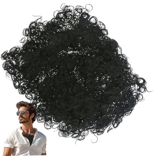 Falsche Brust Haar Durchschnittsgröße lockiger natürlicher Perücke Schwarze Bühnenperformance Cosplay Dress Up Falsche Brust Haar Durchschnittsgröße lockiger natürlicher Perücke Schwarze Bühnenperformance Cosplay Dress Up von Ssguopte