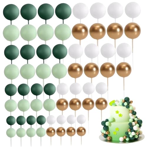 Geburtstagstorten -Topper, 64pcs 4 Größen Verschiedener Mini -Schaumkugel -Kuchen -Topper DIY Dekorieren für Hochzeitstag Geburtstag Geburtstagstorten -Topper, 64pcs 4 Größen Verschiedener Mini -Schaumkugel -Kuchen -Topper DIY Dekorieren für Hochzeitstag Geburtstag von Ssguopte