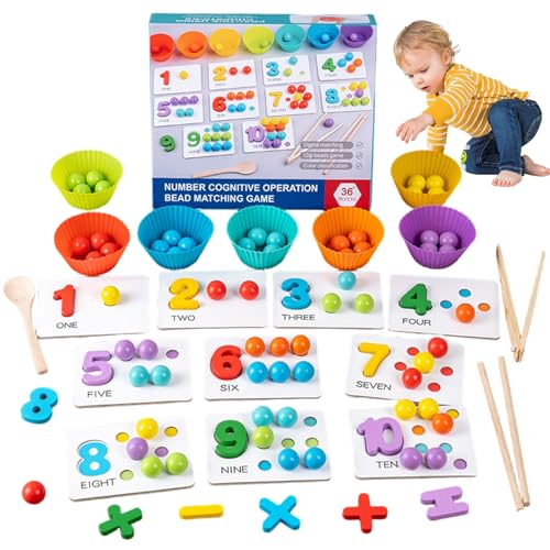 Montessori Math, arithmetische Sortierung Farbiger Holzzahlenspielzeug, Bildungslernaktivitäten für Kinder 3+ Montessori Math, arithmetische Sortierung Farbiger Holzzahlenspielzeug, Bildungslernaktivitäten für Kinder 3+ von Ssguopte