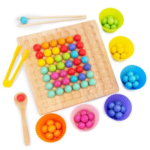 Montessori Toys, Safe hölzerne Peg Board Perlen Spiele Matching Counting Educational Color Sorting Spielzeug für Kleinkinder Geburtstagsgeschenk Montessori Toys, Safe hölzerne Peg Board Perlen Spiele Matching Counting Educational Color Sorting Spielzeug für Kleinkinder Geburtstagsgeschenk von Ssguopte