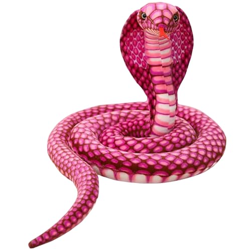 Schlangengefüllte Tier, 7,8ft Jumbo Cobra Plüsch mit Zungenflicking, aufblasbarer Streichpropie für Tierpartydekorationen und Geschenke Schlangengefüllte Tier, 7,8ft Jumbo Cobra Plüsch mit Zungenflicking, aufblasbarer Streichpropie für Tierpartydekorationen und Geschenke von Ssguopte