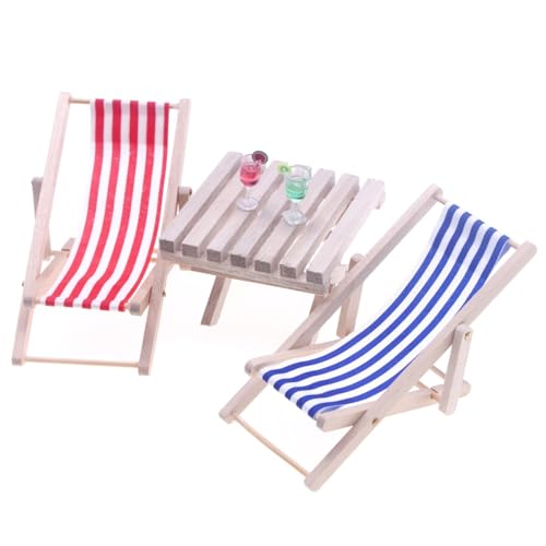 Ssguopte 1/12 Skala Holzpuppenhaustisch und Strandstuhl Set Klappmöbel für Handwerksbehörden und -ausschüsse Ssguopte 1/12 Skala Holzpuppenhaustisch und Strandstuhl Set Klappmöbel für Handwerksbehörden und -ausschüsse von Ssguopte
