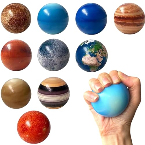 Ssguopte 10pcs Solarsystem Spielzeug, PU -Solarsystem Stress Planetenbälle, 10 Universum Planeten Spielzeug Stressabbau Planeten Squeeze Bälle Bildungsraum für Kinder Erwachsene Ssguopte 10pcs Solarsystem Spielzeug, PU -Solarsystem Stress Planetenbälle, 10 Universum Planeten Spielzeug Stressabbau Planeten Squeeze Bälle Bildungsraum für Kinder Erwachsene von Ssguopte