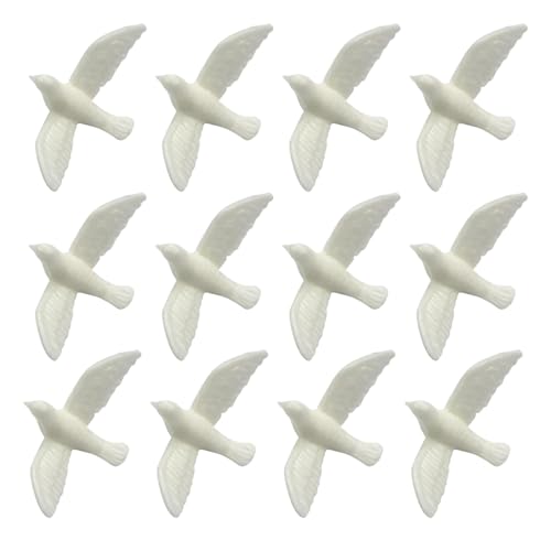 Ssguopte 12pcs Dove Figur für Handwerk Miniaturvogel Statue Bulk Realistische Harz Künstliche Taubenmodell Spielzeug für Puppenhausdekorationen Accessoires Ssguopte 12pcs Dove Figur für Handwerk Miniaturvogel Statue Bulk Realistische Harz Künstliche Taubenmodell Spielzeug für Puppenhausdekorationen Accessoires von Ssguopte