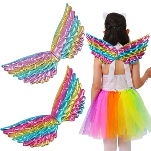 Ssguopte 2 Stück Engel Flügel, 15,8 x 8 Zoll Amor Flügel mit Gummiband, farbenfrohe Flügelkostüm für Prinzessin Fairy Kostüm Geburtstag Weihnachtsfeier Ssguopte 2 Stück Engel Flügel, 15,8 x 8 Zoll Amor Flügel mit Gummiband, farbenfrohe Flügelkostüm für Prinzessin Fairy Kostüm Geburtstag Weihnachtsfeier von Ssguopte