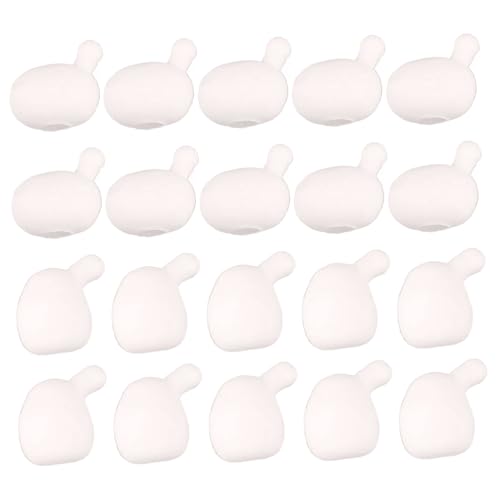 Ssguopte 20 PCs Stressspielzeug Anti -Angst -Inner -Ball -Ersatz für Squeeze Toy 2 Größen DIY Weiß weiche Flexible FUUNY Dekompression Spielzeug für Kinder Erwachsene Wen, Frauen von Ssguopte
