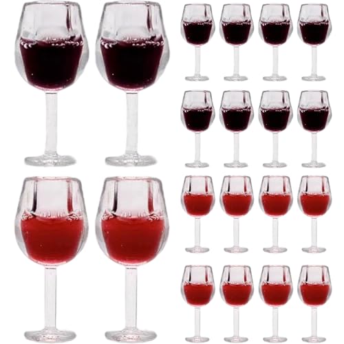 Ssguopte 20pcs Mini Weingläser, 0, 8 x 0, 24 Mini Wine Dollhouse Miniaturen, Harz 1/12 Zubehör für Dollhouse Kitchen -Szene Spielzeug Ssguopte 20pcs Mini Weingläser, 0, 8 x 0, 24 Mini Wine Dollhouse Miniaturen, Harz 1/12 Zubehör für Dollhouse Kitchen -Szene Spielzeug von Ssguopte