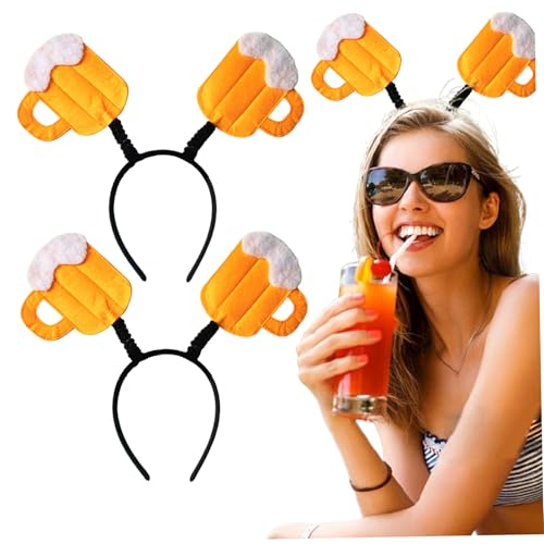 Ssguopte 2pcs Bierhut Haare, gelbe Bier Tasse Kopfband für Feierlichkeiten mit deutschem Thema und Festivals Kostümzubehör Ssguopte 2pcs Bierhut Haare, gelbe Bier Tasse Kopfband für Feierlichkeiten mit deutschem Thema und Festivals Kostümzubehör von Ssguopte