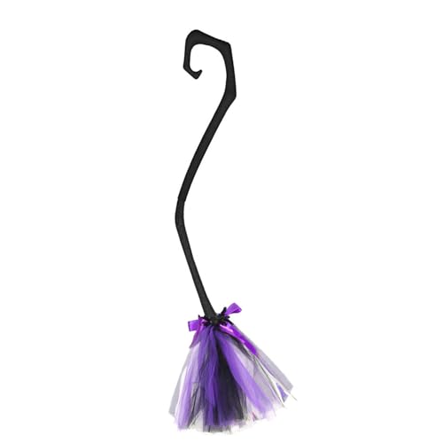 Ssguopte 38 Purple Ribbon Witch Besenstick Trinodal Halloween Kostüm -Requisite für Cosplay -Maskerade Ssguopte 38 Purple Ribbon Witch Besenstick Trinodal Halloween Kostüm -Requisite für Cosplay -Maskerade von Ssguopte