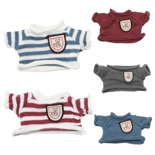 Ssguopte 5pcs Teddybärenkleidung, Bärenpullover Teddy-Kleidung für 6-8 Zoll Plüschbären, süßes gefülltes Tier für DIY-Dressingspielzeug Ssguopte 5pcs Teddybärenkleidung, Bärenpullover Teddy-Kleidung für 6-8 Zoll Plüschbären, süßes gefülltes Tier für DIY-Dressingspielzeug von Ssguopte