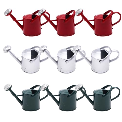 Ssguopte 9pcs Miniaturwässerung, Mini -Blechwässerung von 1:12 Puppenhauszubehör, 1, 6 winziger Eimer für DIY Dollhouse Garden Yard Dekoration Ssguopte 9pcs Miniaturwässerung, Mini -Blechwässerung von 1:12 Puppenhauszubehör, 1, 6 winziger Eimer für DIY Dollhouse Garden Yard Dekoration von Ssguopte