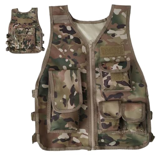 Ssguopte Armee Kostüm Jungen 600D Camouflage Atmungsfreie Weste Pakete Verstellbare Panels Games Training groß von Ssguopte