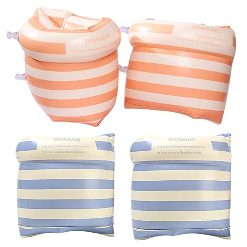 Ssguopte Aufblasbare Arm Floaties 2 Paar Blue & Orange Striped Schwimmarmbänder für Kinder und Erwachsene mit Ventil hoher Auftrieb Keine Leckage PVC Schwimmtrainingsausrüstung für den Pool Ssguopte Aufblasbare Arm Floaties 2 Paar Blue & Orange Striped Schwimmarmbänder für Kinder und Erwachsene mit Ventil hoher Auftrieb Keine Leckage PVC Schwimmtrainingsausrüstung für den Pool von Ssguopte
