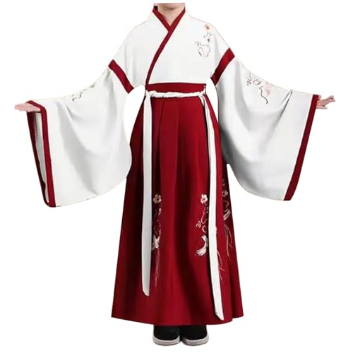 Ssguopte Chinesisches Kleid für Mädchen, ethnischer Stil Hanfus mit exquisitem Stickmuster, traditionelles Kleid für tägliche Kleidung, chinesisches Neujahr, Bühnenauftritte, L. Ssguopte Chinesisches Kleid für Mädchen, ethnischer Stil Hanfus mit exquisitem Stickmuster, traditionelles Kleid für tägliche Kleidung, chinesisches Neujahr, Bühnenauftritte, L. von Ssguopte