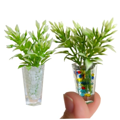 Ssguopte Dollhouse -Pflanzen, 2pcs 1/12 Skala Harz Dekorationssimulation Topf Miniaturanlagen für Puppenhausmöbel Haus Ssguopte Dollhouse -Pflanzen, 2pcs 1/12 Skala Harz Dekorationssimulation Topf Miniaturanlagen für Puppenhausmöbel Haus von Ssguopte