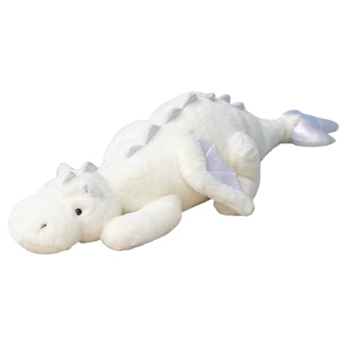 Ssguopte Drache-Plüschtier, 109 cm, süßer Cartoon-Drache mit Flügeln, weich, bequem, riesiges Stofftier für Kinderzimmer, Weiß Ssguopte Drache-Plüschtier, 109 cm, süßer Cartoon-Drache mit Flügeln, weich, bequem, riesiges Stofftier für Kinderzimmer, Weiß von Ssguopte