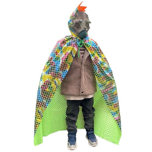 Ssguopte Dragon Cape 59-Zoll-Kapuze Dragon Kostüm Kinder mit Fin & Neck Krawatte Dekorative Dinosaurierkostüm für Bühnenperformance, Anziehen, Halloween, Grün Ssguopte Dragon Cape 59-Zoll-Kapuze Dragon Kostüm Kinder mit Fin & Neck Krawatte Dekorative Dinosaurierkostüm für Bühnenperformance, Anziehen, Halloween, Grün von Ssguopte