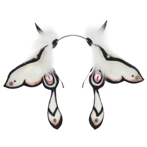 Ssguopte Fellohren, süße, flauschige Hörner, Cosplay mit mehreren Augen, Stirnband, Plüsch-Tierohren für Halloween-Kostüme und Mottopartys Ssguopte Fellohren, süße, flauschige Hörner, Cosplay mit mehreren Augen, Stirnband, Plüsch-Tierohren für Halloween-Kostüme und Mottopartys von Ssguopte