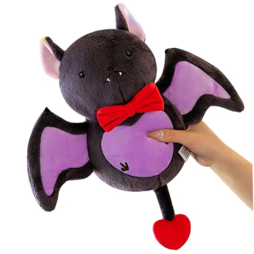 Ssguopte Fledermausplüsch, 9-Zoll-Fledermaus-Stofftier Bulti-in Sound, weiche Umarmung Plüsch-Puppenspielzeug für Halloween Home Decor Geschenke von Ssguopte