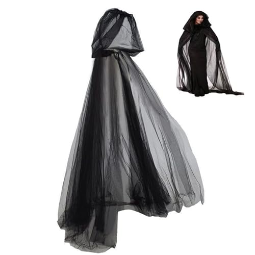 Ssguopte Frauen Halloween Kostüme, Erwachsene in voller Länge Schiere Umhang mit übergroßer Hood Halloween Ghost Cosplay Kostüm Umhang Ssguopte Frauen Halloween Kostüme, Erwachsene in voller Länge Schiere Umhang mit übergroßer Hood Halloween Ghost Cosplay Kostüm Umhang von Ssguopte