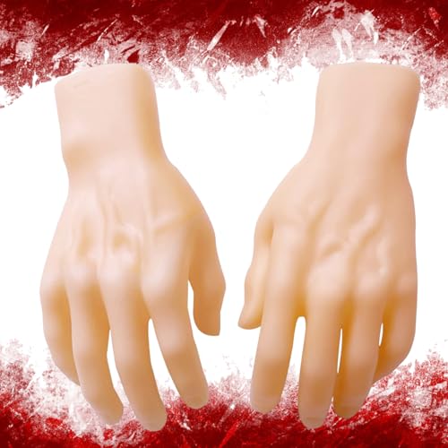 Ssguopte Halloween Links und rechts gefälschter Hand beängstigend realistische blutige Körperteile Requisite von Ssguopte