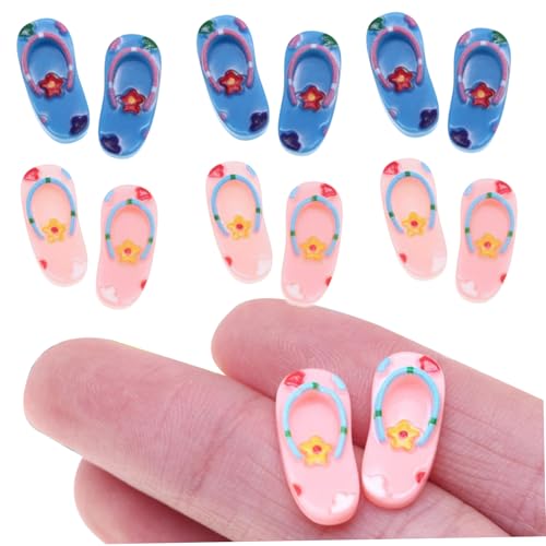 Ssguopte Harz Beach Flip Flops 1/12 Skala Miniaturpuppenhaus Dekoration Zubehör Ssguopte Harz Beach Flip Flops 1/12 Skala Miniaturpuppenhaus Dekoration Zubehör von Ssguopte