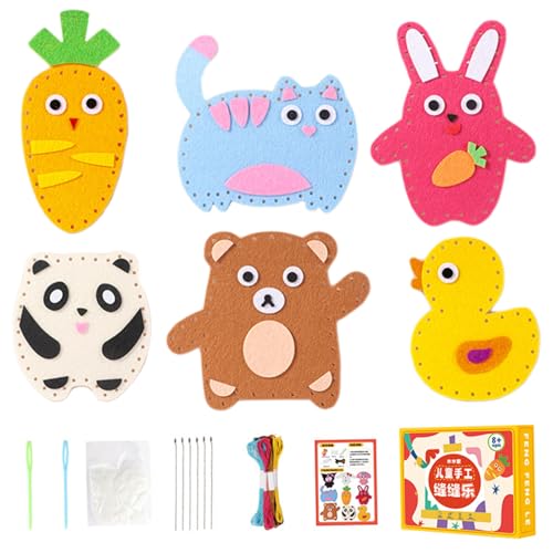 Ssguopte Kindernäht Kit, lustiges und lehrreiches süßes Tiernäht Kit, Stoffed Animal Felt Plushie für Kinder DIY Craft Kits für Jungen Mädchen über 8 Jahre alte Anfänger Ssguopte Kindernäht Kit, lustiges und lehrreiches süßes Tiernäht Kit, Stoffed Animal Felt Plushie für Kinder DIY Craft Kits für Jungen Mädchen über 8 Jahre alte Anfänger von Ssguopte