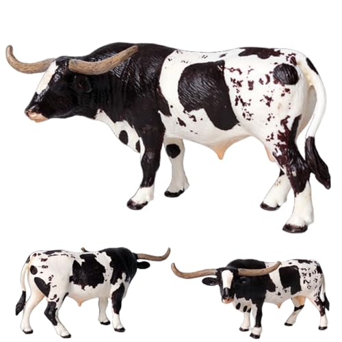Ssguopte Kuhfigur, künstliche und realistische Texas Kuhstatue, 6x3x2 Zoll Kuhspielzeug, pädagogische und dekorative Plastikkuh, Geschenke für Kinder Ssguopte Kuhfigur, künstliche und realistische Texas Kuhstatue, 6x3x2 Zoll Kuhspielzeug, pädagogische und dekorative Plastikkuh, Geschenke für Kinder von Ssguopte