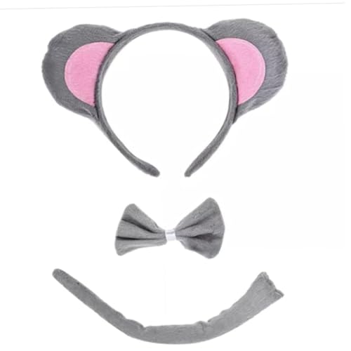 Ssguopte Maus -Ohr -Stirnband -Schwanz -Fliege Kostümzubehör, niedliches Maus -Ohr -Stirnband 3 -teiliges Set, Erwachsene Kinder Jun Ssguopte Maus -Ohr -Stirnband -Schwanz -Fliege Kostümzubehör, niedliches Maus -Ohr -Stirnband 3 -teiliges Set, Erwachsene Kinder Jun von Ssguopte