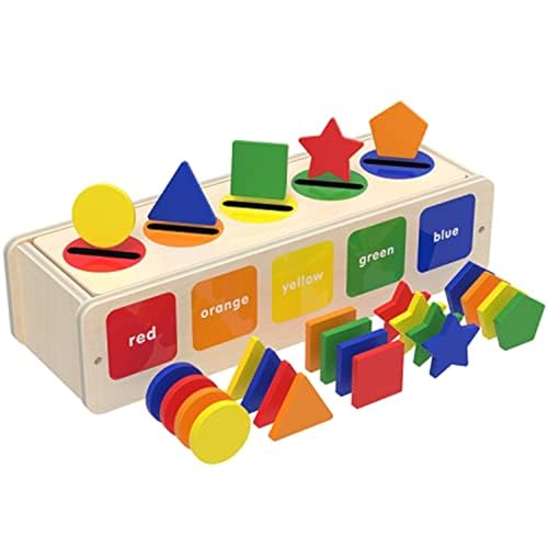 Montessori Toys, Safe hölzerne Farbe & Form -Sortierer, Formpassungsspiel, frühe pädagogische Farbsortierspielzeug für Kleinkinder 1+, Geburtstagsgeschenk Montessori Toys, Safe hölzerne Farbe & Form -Sortierer, Formpassungsspiel, frühe pädagogische Farbsortierspielzeug für Kleinkinder 1+, Geburtstagsgeschenk von Ssguopte