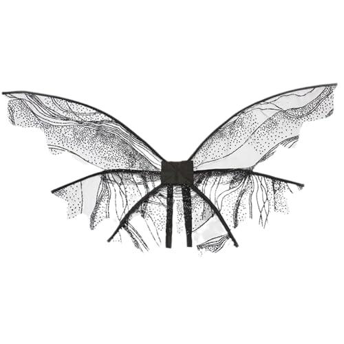 Ssguopte Schwarzer Schmetterling 35x24.5 Gaze Fairy Kostüm für Mädchen Halloween Dress Up Cosplay Ssguopte Schwarzer Schmetterling 35x24.5 Gaze Fairy Kostüm für Mädchen Halloween Dress Up Cosplay von Ssguopte