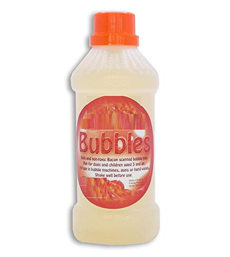 St@llion 500 ml Speckblasen-Flüssigkeit, Nachfülllösung für Haustiere, Hunde, Katzen, ungiftige K9-Speckblasen-Flasche, Nachfülldose, interaktives Spielzeug für Kinder, Geschenke für Haustiere (1 von St@llion