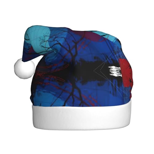 StOlmx Weihnachtsmütze für Erwachsene, flauschige Weihnachtsmütze mit, warme große Weihnachtsmütze für Männer und Frauen, Halloween von StOlmx