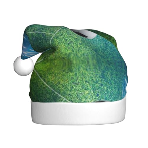 Weihnachtsmütze für Erwachsene, flauschige Weihnachtsmütze mit, warme große Weihnachtsmütze für Männer und Frauen, Fußball, Sport, Ball von StOlmx