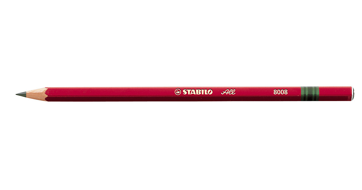 ALL® Graphitstift schwarz, Minen-Ø: 3,3 mm grau von Stabilo