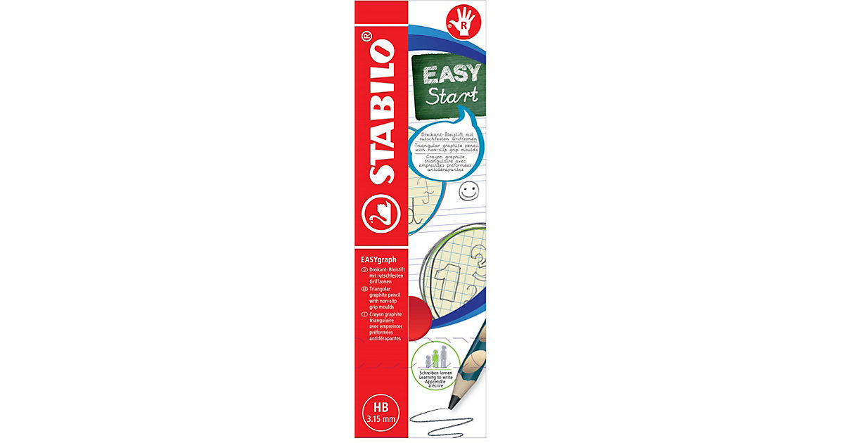 Bleistifte EASYgraph Pastel, Rechtshänder, Härtegrad HB, 6 Stück pastell Bleistifte EASYgraph Pastel, Rechtshänder, Härtegrad HB, 6 Stück pastell von Stabilo