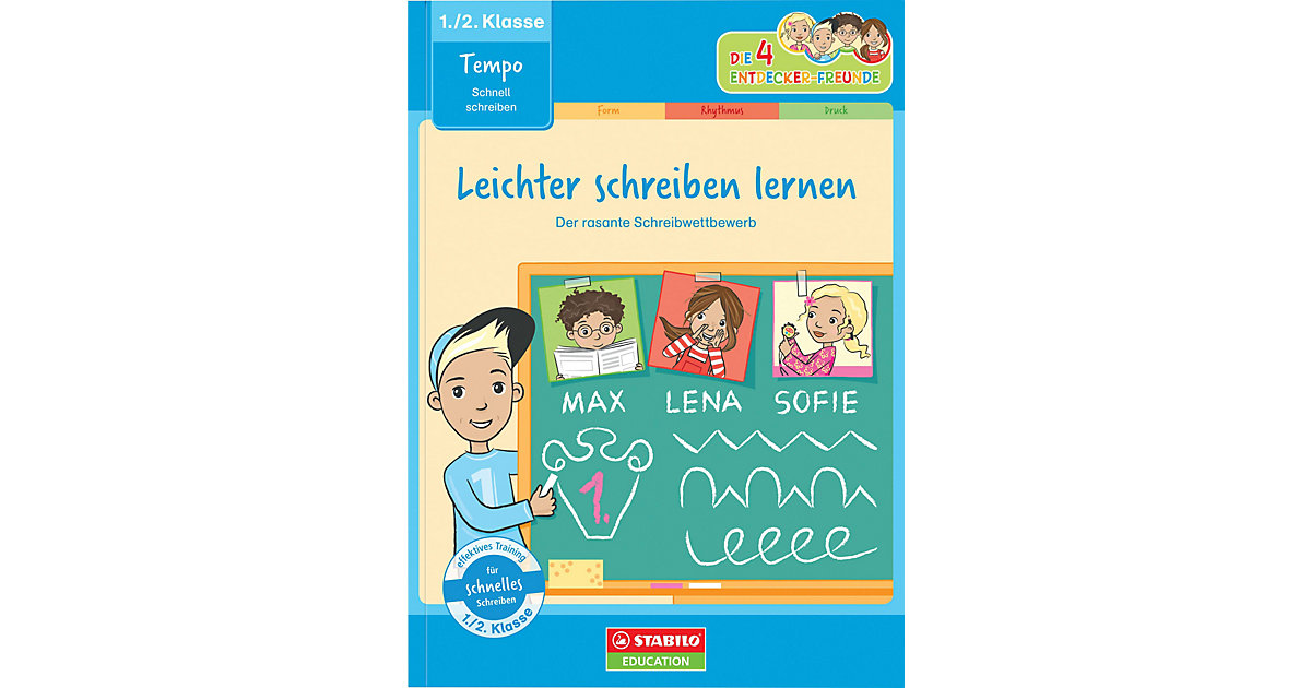 Buch - Die 4 Entdecker-Freunde: Leichter schreiben lernen - schnell schreiben (1./2. Klasse) von Stabilo