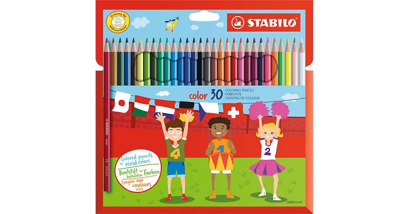 Buntstifte color, 30 Farben bunt von Stabilo