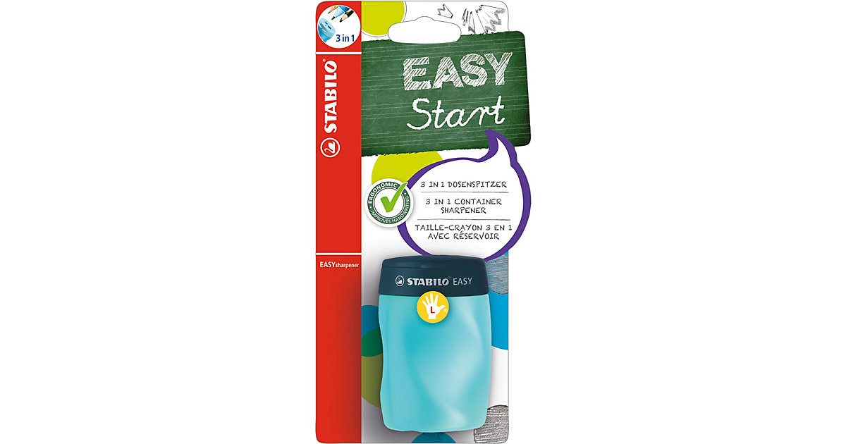Dosenspitzer EASYsharpener 3 in 1 Linkshänder petrol pflaume Dosenspitzer EASYsharpener 3 in 1 Linkshänder petrol pflaume von Stabilo