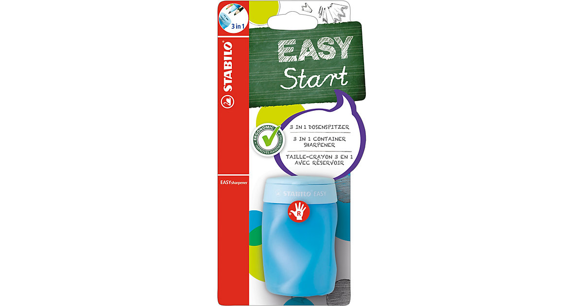 Dosenspitzer EASYsharpener 3 in 1 Rechtshänder blau Dosenspitzer EASYsharpener 3 in 1 Rechtshänder blau von Stabilo