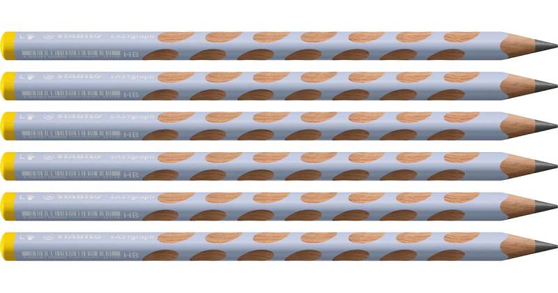 Dreikant-Bleistift EASYgraph Linkshänder pastellblau HB, 6 Stück Dreikant-Bleistift EASYgraph Linkshänder pastellblau HB, 6 Stück von Stabilo